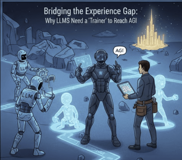 Bridging the Experience Gap: Why LLMs Need a "Trainer" to Reach AGI